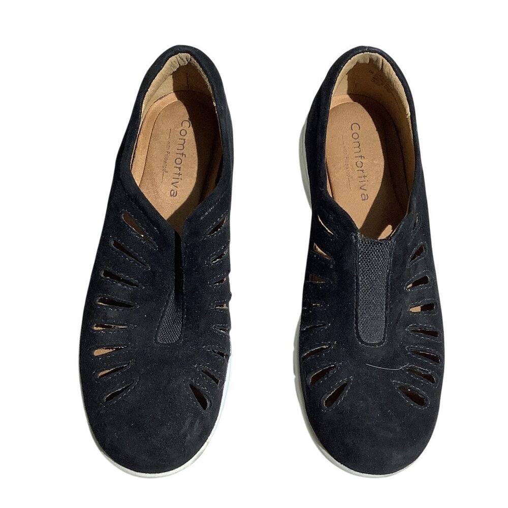Comfortiva Tinsley Suede Slip-On Shoes Women’s 7 — Comfort, Casual, Walking